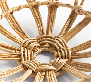 Bol de service en osier tissé à la main décor de présentation de repas naturel produits vietnamiens en gros écologiques - Product Image 3