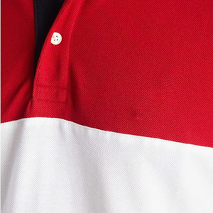 เสื้อโปโลสำหรับผู้ชายเสื้อคอปกลายทางสีล้วนสำหรับโปโลเสื้อโปโลโลโก้ตามสั่ง - Product Image 2