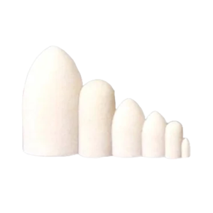 Bobs en feutre montés à haute dureté Bloc abrasif OEM personnalisable Forme de cylindre conique en laine - Product Image 2