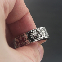 Bague Maçonnique Vintage Shriners Écossais 32ème Degré en Argent Sterling – Service OEM Personnalisable
