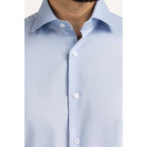 Camisas Casuales para Hombre, Corte Moderno FS-LAF25-330, 100% Algodón, Antiarrugas, Popelina y Chambray, Camisas de Negocios para el Trabajo - Product Image 5