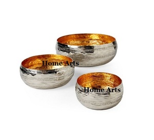 Juego de 3 Tazones para Chocolates de Diferentes Tamaños, Diseño Clásico, Forma Redonda, Tazón para Servir Dulces y Dátiles, Accesorios para Mesa - Product Image 1