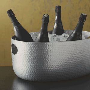 ถังแช่ไวน์ทำจากโลหะเครื่องทำความเย็นแชมเปญถังน้ำแข็งเบียร์และอ่างไวน์ดีไซน์แฟนซี - Product Image 4