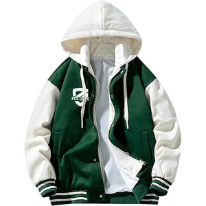 Sudadera con capucha de gran tamaño mezclada de algodón 100%, logotipo bordado, estilo callejero, suéter con cremallera completa, diseño personalizado, ropa OEM teñida de invierno - Product Image 3