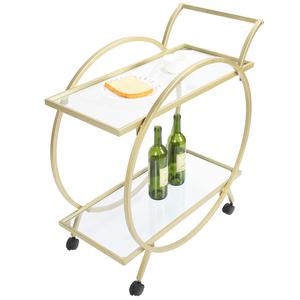 Carrito de metal chapado en oro, tamaño personalizado, decorativo, nuevo carro de servicio, superventas, diseñador, lujo, nuevo carrito de metal - Product Image 4