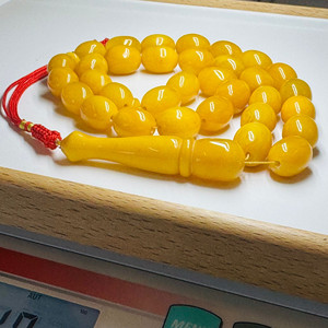ลูกประคำอำพันบัตเตอร์สกอตช์สำหรับชาวมุสลิม อำพันแท้ มิสบาฮ์ - Product Image 2