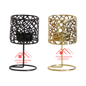 Décoration Derniers produits tendances Bougeoir décoratif en métal fini argent pour la décoration de table et le centre de table - Product Image 6