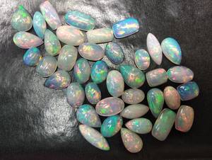 Ethiopian <b>Opal</b> Multi Fire Welo Cabochon Flat Back Natural Loose Gemstone Crystal Mix Sizes & Shape for Jewelry <b>Pendant</b> <b>Necklace</b> - Product Image 4