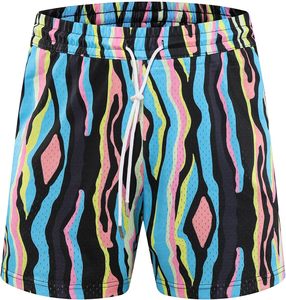 Pantalones cortos de malla transpirables con estampado completo personalizables OEM estampado personalizado comodidad cintura elástica pantalones cortos de malla de baloncesto 2025 - Product Image 1