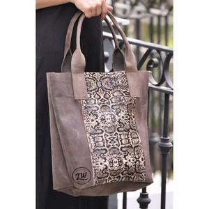Handcrafted Genuine Leather Tote <b>Bags</b> Shoulder <b>Bag</b> For Women Leopard Print And <b>Snake</b> Print <b>Bag</b> - Product Image 6