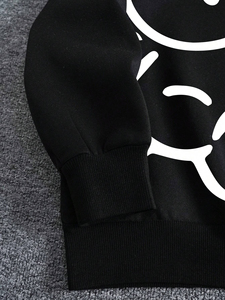 Pull à capuche imprimé personnalisé pour hommes, style fermeture éclair, tissu respirant et confortable, polaire en coton/polyester - Product Image 5