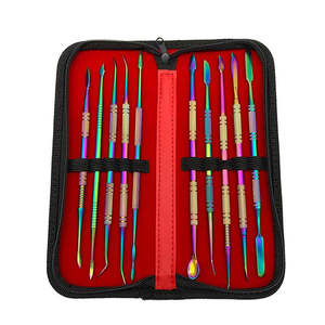 Kit de Instrumentos de Cera Dental de Titanio Multicolor, Espátulas para Modelar y Mezclar Cera, Cuchillo de Cera, por SurgiRight Instrument - Product Image 1