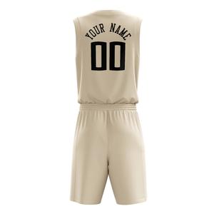 Prix bas Top qualité 100% Polyester réversible basket-ball uniforme col en V sans manches imprimé Polyester sport uniforme pour hommes - Product Image 4