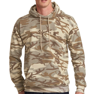 Sudadera con Capucha de Camuflaje Urbana con Botones Bordados de Felpa de Algodón Grueso para Hombre, Diseño Personalizado Elástico, Invierno 2025 - Product Image 1