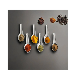 304 Stainless Steel Spice <b>Spoon</b> <b>Baby</b> Round Dessert <b>Spoon</b> Short Handle Tea Coffee Scoop hot selling - Product Image 4