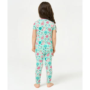 Pijama de Punto para Niña, Manga Corta, Hecho de Viscosa de Bambú, para Niñas Pequeñas - Product Image 6