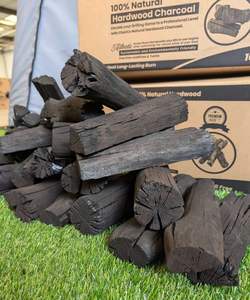 Charbon de bois dur noir de qualité supérieure pour restaurant, carton de 10 kg, 100 % naturel, charbon de bois noir naturel pour barbecue - Product Image 2