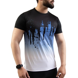 Camiseta moderna para hombre con sublimación, tela de poliéster ligera y transpirable, perfecta para marcas de ropa con estampado personalizado, HECHA POR HS 2027 - Product Image 1