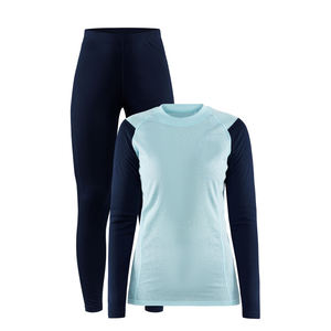 Chemise personnalisée de couche de base légère évacuant l'humidité et ensemble serré pour femmes ensemble d'entraînement pour femmes - Product Image 1