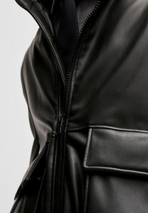 Chaqueta de bombardero personalizada, chaqueta de cuero para hombre, venta al por mayor, chaqueta de cuero OEM para mujer, productos de Huzaifa - Product Image 4