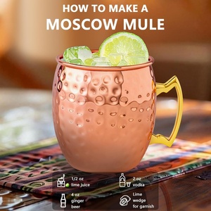 Divris Tasse à Moscow Mule 100% Cuivre Pur avec Poignée, Design Classique Écologique, Sûre pour le Contact Alimentaire, Option Logo Personnalisé, Origine Ontario - Product Image 5