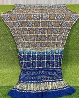 Dupatta de luxe en soie Gajji pure, style Ghatchola, pour invité de mariage, design de créateur, Dupatta Bandhani en soie Gajji pure