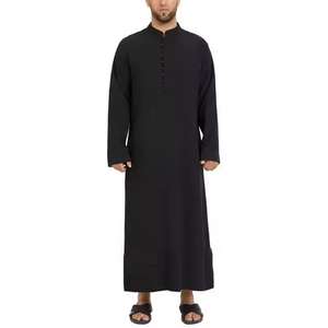 Nouvelle Meilleure Mode Luxe Thawb Jubba Robe Islamique pour Hommes Thobe Musulman Vente en Gros Prix Bas Fabricants - Product Image 6