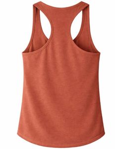 Manufacturer Customized Women <b>Rust</b> Orange Racerback TankTop Sleeveless O Neck Soft Stretch Casual Workout Fitness Gym SummerVest - Product Image 5