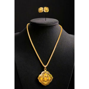 ซื้อชุดต่างหูสร้อยคอพร้อม22Ct ชุดต่างหูสร้อยคอดีไซน์พรีเมียมชุดเครื่องประดับสำหรับผู้หญิง - Product Image 1