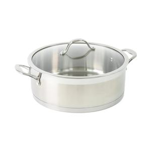 Casserole de cuisson en acier inoxydable classique de haute qualité, robuste, avec couvercle, écologique, pour hôtels, restaurants, occasions de fête - Product Image 2