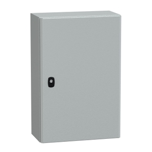 For SCHNEIDER <b>ELECTRIC</b> NSYS3D6420P Spacial S3D Plain Door Electronics & <b>Instrument</b> Enclosure H600xW400xD200 IP66 IK10 RAL7035 - Product Image 1