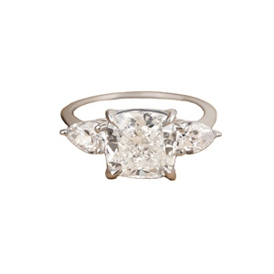 IGI Certified Lab Created Diamond Cut VVS Rose Gold Plated Classic Style Wedding Engagement <b>Ring</b> for Women - Product Image 6