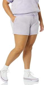 Wholesale Customized Name Logo Fashion Street Casual Oversized Training Women <b>Fleece</b> <b>Shorts</b> - Product Image 2