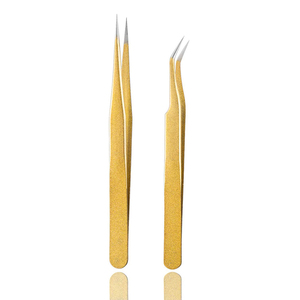 Outil de beauté personnalisé 11.1 cm de long plaqué or pointu pince à épiler en acier inoxydable de haute qualité - Product Image 5