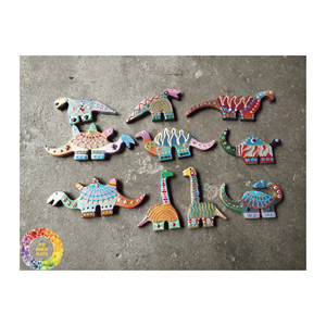 Ensemble de jouets artisanat bois Animal décoration jouets bois naturel bois forêt animaux jouer 2024 - Product Image 2