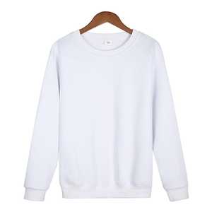 Pull-over unisexe respirant en molleton 100 % coton, coupe classique, col rond, motif uni, poids du tissu 370 g, pour l'automne - Product Image 3