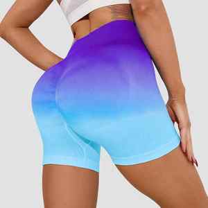 Pantalones cortos de entrenamiento de gimnasio para mujer de cintura alta de nuevo diseño - Product Image 3