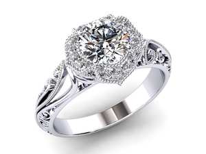 1CTW VVS Original Moissanite Diamond Wedding Set Platino Plateado 925 Anillo de compromiso de plata Alianza de boda para regalo de mujer - Product Image 4