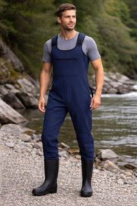 Cuissardes imperméables pour hommes, cuissardes durables pour la pêche et la chasse avec bretelles réglables - Product Image 2
