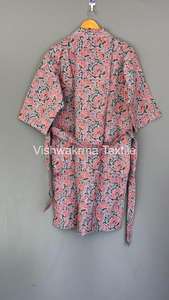 Chaquetas Kantha 100% Algodón, Acolchadas, Ecológicas, Hechas a Mano en India, Chaqueta de Invierno para Mujer con Cierre de Cinturón - Product Image 5