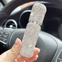 Vente Flash – Mini Vaporisateur Portable Rechargeable en Verre et Aluminium Scintillant avec Pompe Fine Brume pour Parfum de Voyage LH-rj003