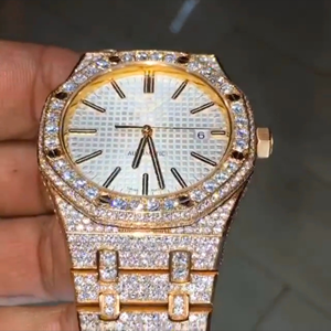 Relojes esqueleto Moissanite | Estilo presidencial de lujo VVS | Suministro mayorista helado - Product Image 3