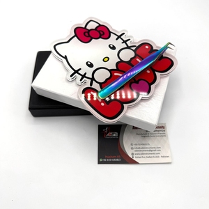 Azulejos de pestañas de dibujos animados de diseño personalizado sostenible para pinzas de pestañas al por mayor Diseña tus propios azulejos de pestañas acrílicos personalizados - Product Image 5