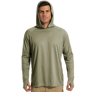 Sweat à capuche de pêche à manches longues personnalisé avec votre logo, imperméable, UPF50, respirant, antibactérien, séchage rapide, protection solaire, anti-humidité - Product Image 4