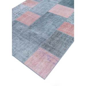 Tapis en laine noués à la main Provenance, design patchwork gris et noir pour usage domestique - Pae-3468 - Product Image 2