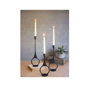 Modern Metal <b>Candle</b> <b>Holder</b> Sleek Design Brushed Finish Refined Elegance for Home Living Room Dining Table for Christmas Decor - Product Image 1