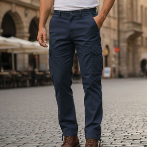 Everyday Comfort <b>Men</b> Cargo Pants Relaxed Fit Breathable Fabric Designed For Casual Wear Outdoor Activities - Product Image 3