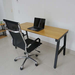 BFAB003-โต๊ะไม้ไผ่ 140x60 ซม. พร้อมขาเหล็กประกอบสำเร็จ วัสดุไม้และโลหะ - Product Image 5