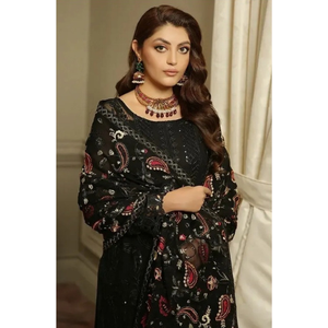 Ropa festiva de alta calidad, vestidos indios paquistaníes de diseñador, Salwar Kameez con bordado pesado, ropa de trabajo manual para adultos - Product Image 6