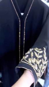 La manga bordada a mano del diseñador elegante Abaya modesto de las mujeres islámicas tradicionales incluye el accesorio de Dubai musulmán moderno - Product Image 2